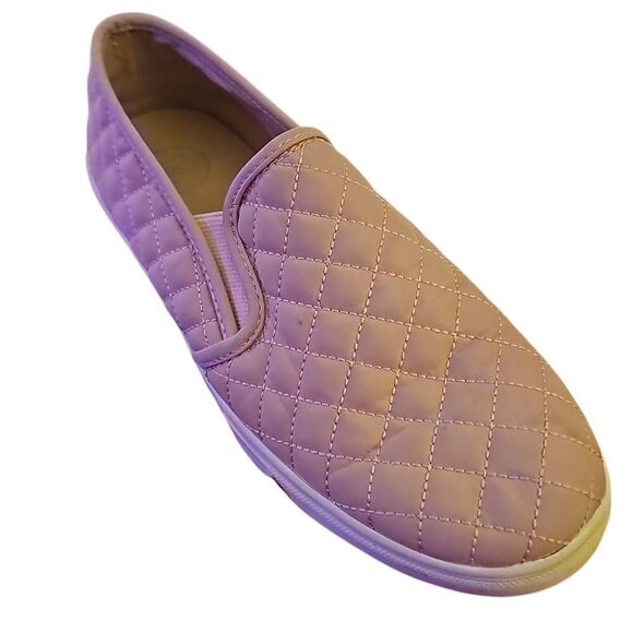 Mossimo baby blush pink quilted slip on sneakers womens Size 9 - Picture 1 of 12